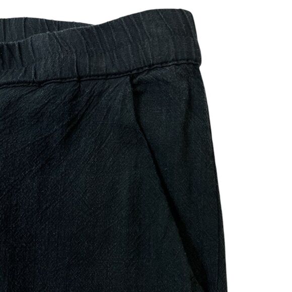 Marine Layer Pants Cropped Pull On Washed Black Tencel Elastic Waist  Sz Small - Picture 6 of 12